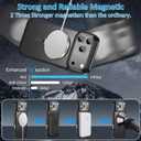 Phone Case Design for iPhone 17 Pro Max with Ring Stand, Compatible with MagSafe, Anti-Yellowing Magnetic Case for 17 Pro Max, Military-Grade Drop Protection, Anti-Fingerprint Protector, Black