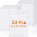 50 Pack 6x9 Envelopes Self Seal, White Catalog Mailing Envelopes 6 x 9 Manilla Envelopes for Mailing, Organize, Storage, Home, Office Business