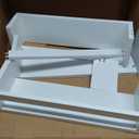 NATURE SUPPLIES Set of 3, 16.4" White Floating Nursery Shelves for Wall, Kids Bookshelf for Bedroom, Nursery Storage, Decorative Display for Kids Rooms, Modern Wall-Mounted Organizer for Home (4.7D x 17W x 4H in)