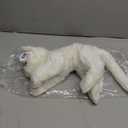 Bearington Muffin White Cat Stuffed Animal - 15" Realistic White Cat Stuffy with Soft Plush Fur and Floppy Body - Adorable Stuffed Kitty Cats for Girls - Gift for Kids, Toddlers and Kitten Lovers