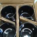 GBhome 15OZ Stackable Coffee Mugs, Ceramic Coffee Mugs with Texture Patterns for Man,Woman,Dad,Mom, Modern Coffee Cups Set of 4 for Latte/Cappuccino/Cocoa. Dishwasher&Microwave Safe，Black