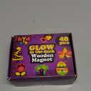 Worgree 48 Pcs DIY Wooden Magnets, Wooden Art Craft Supplies Painting Kit for Kids Ages 4-8 8-12 Glow in The Dark Party Favors Goodie Bag Stuffers Birthday Gifts Toys for Boys Girls