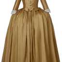 Women's Hamilton Elizabeth Schuyler Dress Gown Musical Hamilton Cosplay Costume, Size L