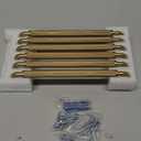 Goo-Ki 6 Pack 7 9/16 Inch Champagne Bronze Knurled Cabinet Pull Handle  Textured Non-Slip Grip, Classic Modern Design for Kitchen Cabinets & Furniture Drawers