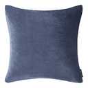 Nautica - Euro Sham, Ultra Soft Plush Micro Flannel Fleece Bedding, Hidden Zipper Closure & Knife-Edge Finish (Navy, 26" x 26")