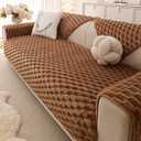 Awjcsv Couch Cover for Dogs Washable, Waterproof Couch Covers for 3 Cushion Couch Sofa Pet Friendly, Soft and Anti Slip (Coffee, 1pc/36"x 71")