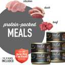 Tiki Cat After Dark, Variety Pack, High-Protein and 100% Non-GMO Ingredients, Wet Cat Food for Adult Cats, 2.8 oz. Cans (Pack of 12) (EXP 07/01/28)