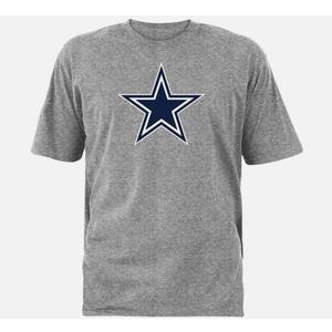 Dallas Cowboys NFL Authentic Premier Gray Tee Shirt Star Adult Men's(Large)