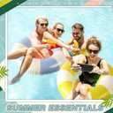 Libima 8 Pcs Inflatable Pool Floats for Adults, Swimming Rings Swim Tube Pool Rings Floaties for Adults Hawaiian Beach Party Decorations