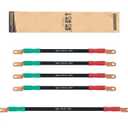 10L0L Golf Cart Battery Cables 4 Gauge for 36v & 48v EZGO TXT 1994-UP, AC/DC Wire Golf Cart Battery Pure Copper Wiring Kit with Heavy Duty Wire Lugs (Red & Green)
