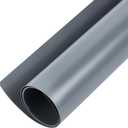 BENECREAT 40x15inch PVC Photography Backdrop, Matte Gray PVC Vinyl Photo Background for Product Video Photography Photo Studio (Grey)