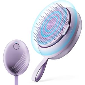 Scalp Massager Hair Growth Brush - Electric Head Massager Relax Scalp Stress - Unique Birthday Gifts for Women - Sonic Vibration Comb for Stimulating Follicles - Purple