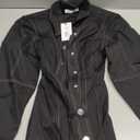 WEWOREWHAT Structured Balloon Sleeve Shirt Black XS