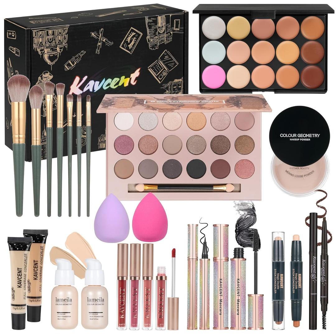 Makeup Set for Teens Makeup Kit for Women Full Kit Makeup Gift Set for Women Teen Girls Teenagers Eyeshadow Palette Makeup Kits Christmas