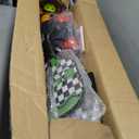 Pickleball Set with Net and Paddles, 4 Player Set, Brown Wooden Paddles, 22FT Portable Net, 6 Balls, 4 Ball Retrievers, 4 Replacement Grips