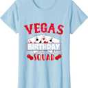 Vegas Birthday Squad Happy Birthday Gift T-Shirt, XL