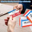 gisgfim 300 Pcs French Vocabulary Flash Cards Beginner Vocab with Pictures French Verb Conjugation Present Tense Memory & Sight Words Essential Translations Learn Language Cards in A Fun & Easy Way