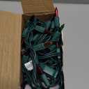 PREXTEX Christmas String Lights with Green Wire - 100 Count, 20 Ft Multicolored Christmas Tree Lights for Xmas Decorations Indoor and Outdoor - Incandescent String Light for Patios, Fences, Holidays