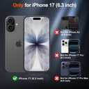 SUPFINE Magnetic for iPhone 17 Case (Compatible with MagSafe)(Military Grade Drop Protection) Translucent Matte Shockproof with Anti-Fingerprint Phone Cover 2025,Red