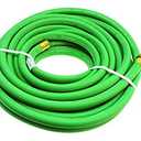 Continental Pathfinder Green EPDM Rubber Garden Hose, 5/8" ID x 50' Length Reel, 100 PSI Max Working Pressure, 5/8" Male x Female Brass NPT Fittings
