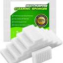 Sponge Eraser 50 Pack 2X Density and Long Lasting Melamine Sponges for Kitchen Bathroom Multi Surface Power Scrubber Foam Cleaning Pads - Bathtub, Floor, Baseboard, Bathroom, Wall Cleaner