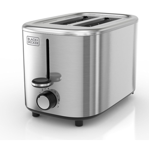 BLACK+DECKER® 2Slice Toaster with 7 Toast Shade Settings, ExtraWide Slots for Bagels, Stainless Steel Exterior Finish