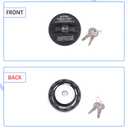 Aunginsy Fuel Tank Cap Replacement Anti-theft Lock Cap Compatible with Toyota Tacoma 2016-2026, Car Door Fuel Tank Cover W/Lock Gas Cap Tank Trim Cover Fuel Filler Door Protector with Keys Accessories