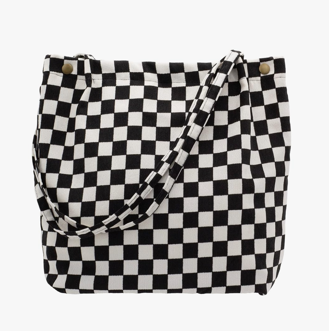 PAZIMIIK Corduroy Tote Bags for Women Travel Reusable Grocery Shopping Shoulder Go-to Everyday Bag for Work