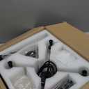 WUZUPS Crystal Candle Chandelier Pendant Flushmount Ceiling Light Modern Lighting Fixture for Bedroom Hallway Bar Kitchen Bathroom, H 14" x W 16", Black, E12 Base