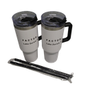2 Pcs 40oz Tumbler with Handle, Lid and Straw