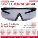 Shooting Glasses - ANSI Z87.1+ Anti-Fog and Scratch Resistant Safety Glasses with UV Protection (Green)