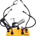 KOTTO Helping Hands Soldering, Third Hand Soldering Tools PCB Holder Four Arms Helping Hands Crafts Jewelry Hobby Workshop Helping Station Non-slip Steel Weighted Base