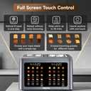 Mecity 4 Slice Toaster Wide Slot, Auto Lift Keep Warm Smart Toaster with Touch Screen, Dual Control Panel, Defrost, Auto Shut Off Digital Toasters for Bagel Muffin Waffle Gluten Free Breads1700W 120V