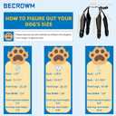Waterproof Dog Boots for Small/Medium Dogs -Dog Paw Protectors Dog Suspender Boots Anti-Slip Pet Shoes for Outdoor Walking, Reflective Stay-On,Dirt-Proof Comfortable Booties (Black, Small)