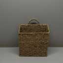 MyGift 12.5 Inch Rustic Woven Wall Hanging Storage Basket, Large Decorative Baskets, Magazine and Mail Organizer Basket