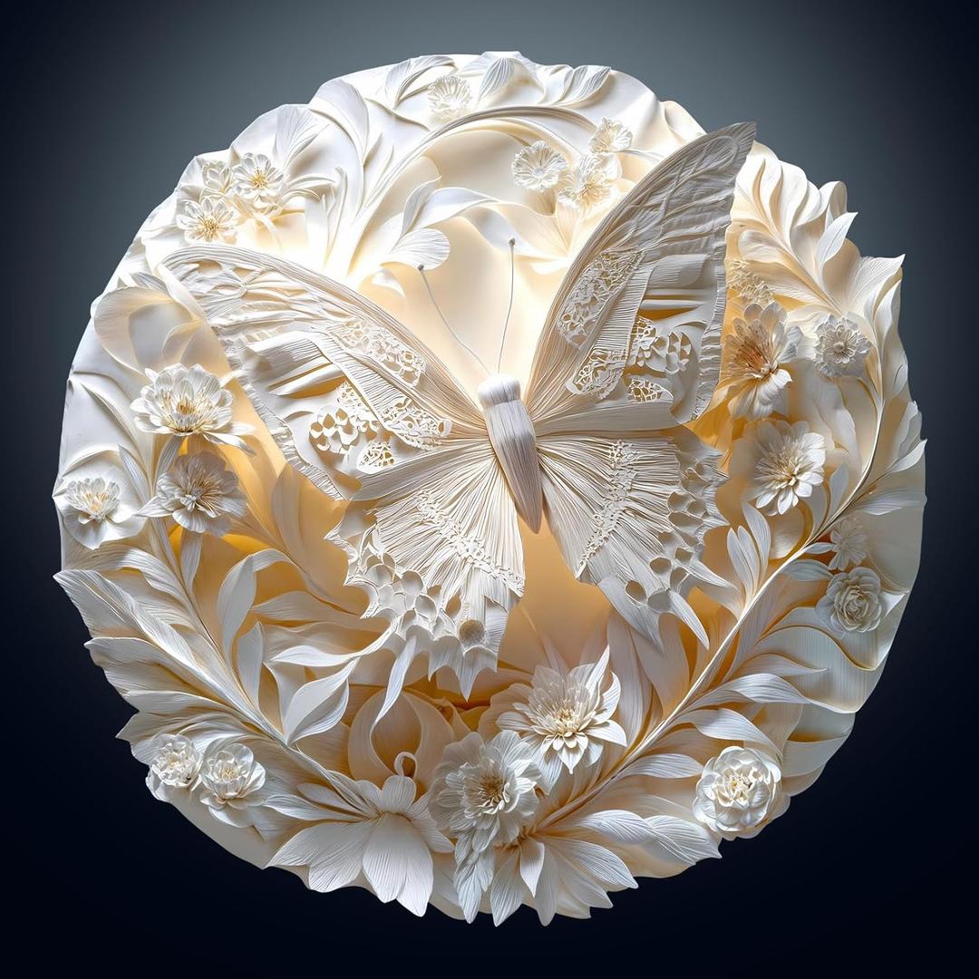 Wooden Puzzles for Adults - Unique Animal Shaped Paper Butterfly Puzzle, 3D Vision Wooden Jigsaw Puzzle, Christmas Birthday Gifts for Friends/Family, Home Decor 8.5 * 8.5in 100pcs (Small)