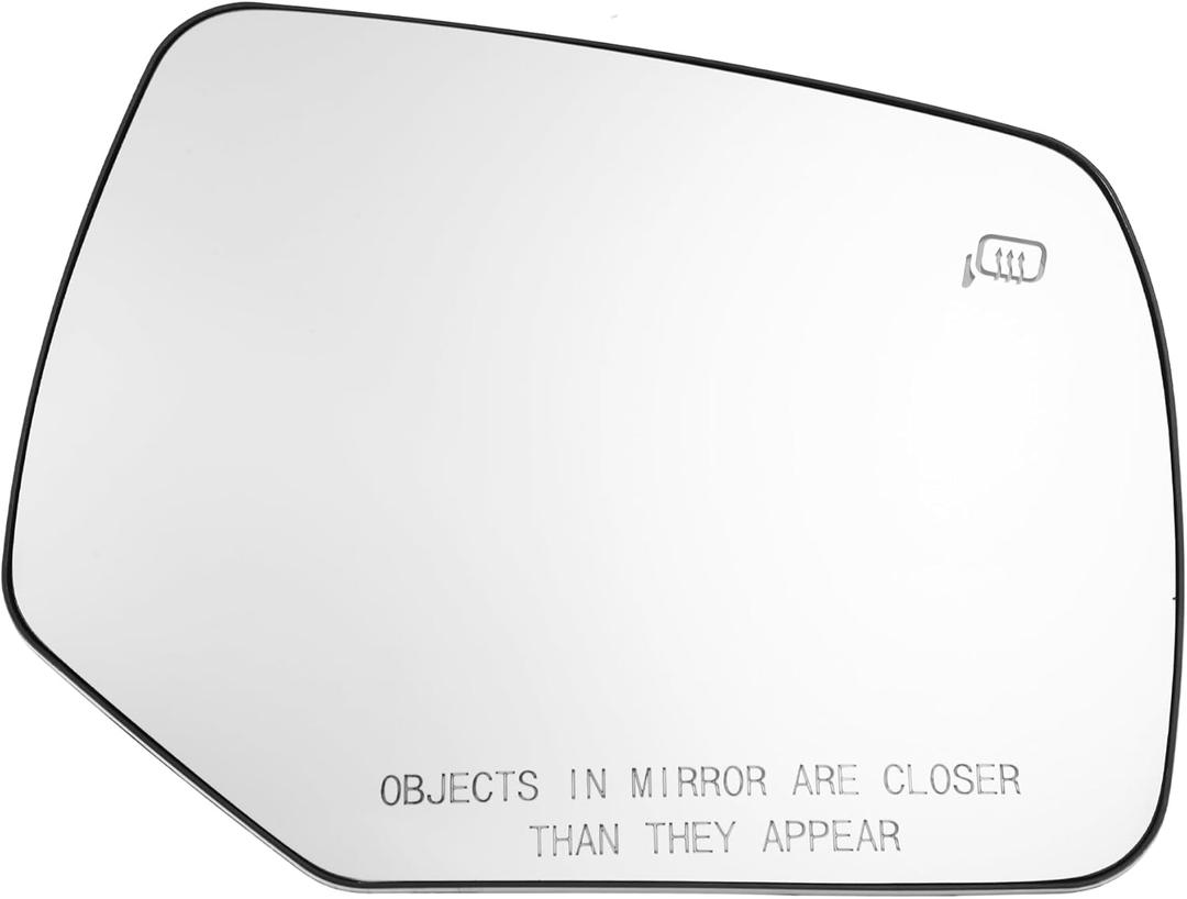 X AUTOHAUX Car Rearview Right Side Heated Mirror Glass for Ford Escape 2010-2012 2.5L L4 AL8Z17K707E Replacement Heated Mirror Glass with Backing Holder