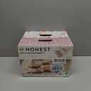 The Honest Company Clean Conscious Diapers for Delicate Skin | Up to 100% Leakproof | Hypoallergenic, Fragrance Free | Girl Prints | Club Box, Size 3 (16-28 lbs), 62 Count (Prints May Vary) (Just Peachy + Flower Power)