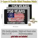 3 Ply 250 Year American Anniversary Flag 250th Anniversary Usa Flag Patriotic 4th of July We The People 1776 Flags for Outside 3x5 Ft 4th of July Memorial Flag Outdoor House Decorations Banner