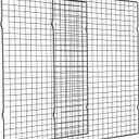 Briout Cooling Rack for Baking, 2-Pack 16x10 Inches Baking Rack, Thick Wire Cookie Rack for Cooking, Roasting, Grilling, Drying, Oven Safe, Fits Half Sheet Pan, Black