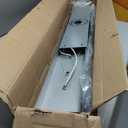 SOLFART 6 Lights Chrome Bathroom Light Fixtures Modern LED Bathroom Light Vanity Lights Over Mirror 41 inch White Light Dimmable