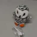 Potaroma Flapping Owl Cat Toys (No Flying), Lifelike Bird Chirp, Rechargeable Touch Activated Kitten Toy, Interactive Catnip Kicker Exercise Toys 4.0" for All Breeds