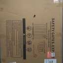 41 Inch Tall Baby Gate Auto Close Dog Gate Adjustable 29.92"-49.21" Wide Pressure Mounted Walk Through Swing Pet Gate for Doorways (White, 29.92"-49.21" Wide)