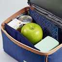 Cool Coolers by Fit & Fresh 2 Pack Soft Ice, Flexible Stretch Nylon Reusable Ice Packs for Lunch Boxes & Coolers, Blue Tye Dye (Standard)