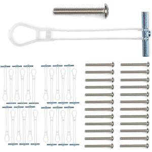CondoMounts EDA1426 Universal Wall Mounting Anchors for Steel and Metal Studs | TV Mount | Cabinets | Holds 90lbs | Includes 25 Elephant Anchor Set