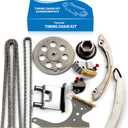 ECCPP Timing Chain Kit fits for 2007 2010 for Chevy Colorado for GMC Canyon Hummer H3 H3T Isuzu i-290 i-370 3.7L 2.9L TK10437C