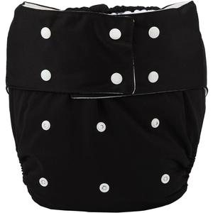 Teen Adult Cloth Diaper Nappy Reusable Washable for Disability Men (Black)