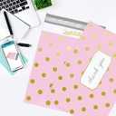 Pack It Chic - 10X13 (100 Pack) Pink Polka Dot - Thank You Poly Mailer Envelope Plastic Custom Mailing & Shipping Bags - Self Seal