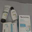 Aveeno Daily Travel Essentials Gift Set with Daily Moisturizing Lotion, Daily Moisturizing Body Wash, Calm + Restore Makeup Removing Wipes, & Calm + Restore Oat Gel Moisturizer, 4 items (4.5 Fl Oz (Pack of 4))