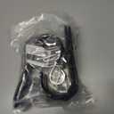 2 x Christmas Stocking Hooks,Non Slip Vinyl Coated Stocking Holder for Mantle Set of 4 Pack, Black Metal Stocking Hanger with Rubber Coated Stocking Hooks for Christmas Party Decorations